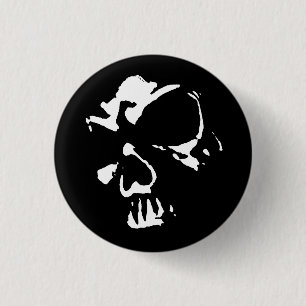 Morbid Skull Button