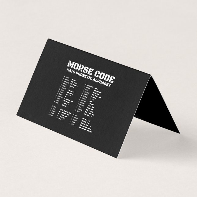 Morbus Code & NATO Phonetisches Alphabet Design Bl (Vorderseite)