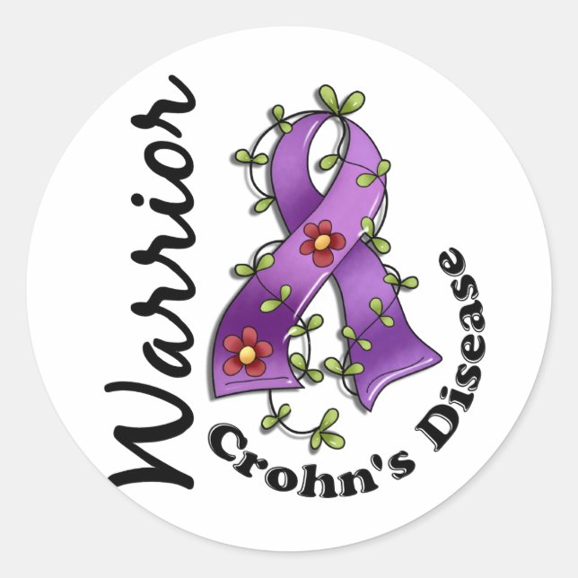 Morbus Crohn 15 Runder Aufkleber (Vorderseite)