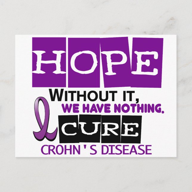 Morbus Crohn HOPE 2 Postkarte (Vorderseite)