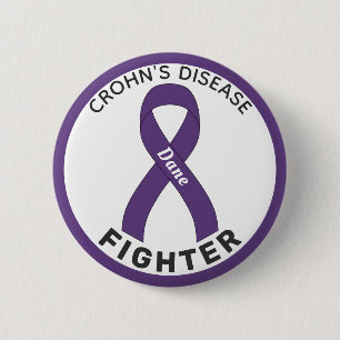 Morbus Crohn Kämpfer Kampffläche Button