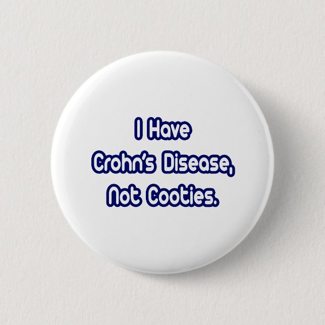 Morbus Crohn...keine Kooties. Button (Vorderseite)
