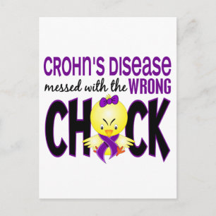 Morbus Crohn mit dem falschen Kick Postkarte