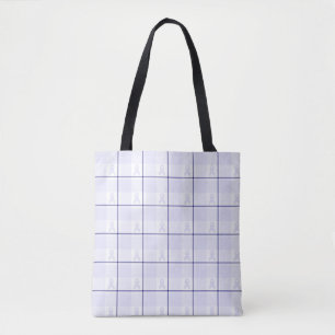 Morbus Hodgkin-Bewusstseins-Kariert Lavendelband Tasche