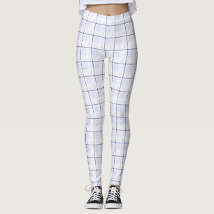 Morbus Hodgkin-Bewusstseins-Karo-Lavendelband Leggings