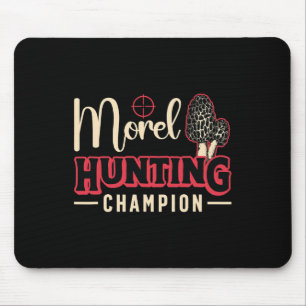 Morchel-Jagd-Champion liebt Pilzesammeln Morchel Mousepad
