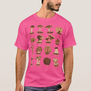 Morchel-Mykologie-Identifikationsdiagramm T-Shirt