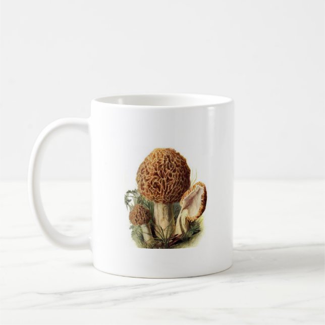 Morcheln sind pilzartige Kaffee-Tasse Kaffeetasse (Links)