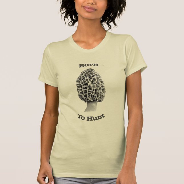 Morchelpilz-Jäger-Shirt der Frauen T-Shirt (Vorderseite)