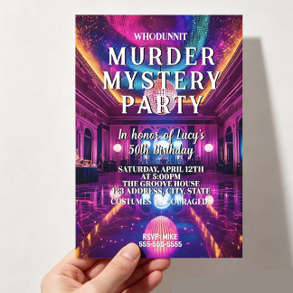 Mord an Whodunit-Mysterien Mord auf der Tanzfläche Einladung
