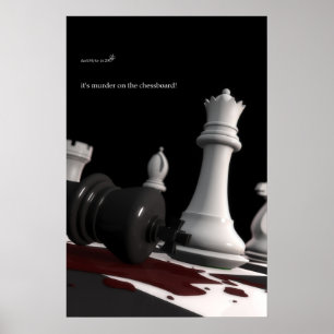 Mord auf dem Schachbrett - Drucken Poster