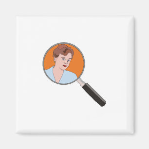 Mord Mysteries Detektiv und Schriftsteller Magnet