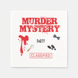 Mord Mystery Birthday Party Case Files Falten Serviette