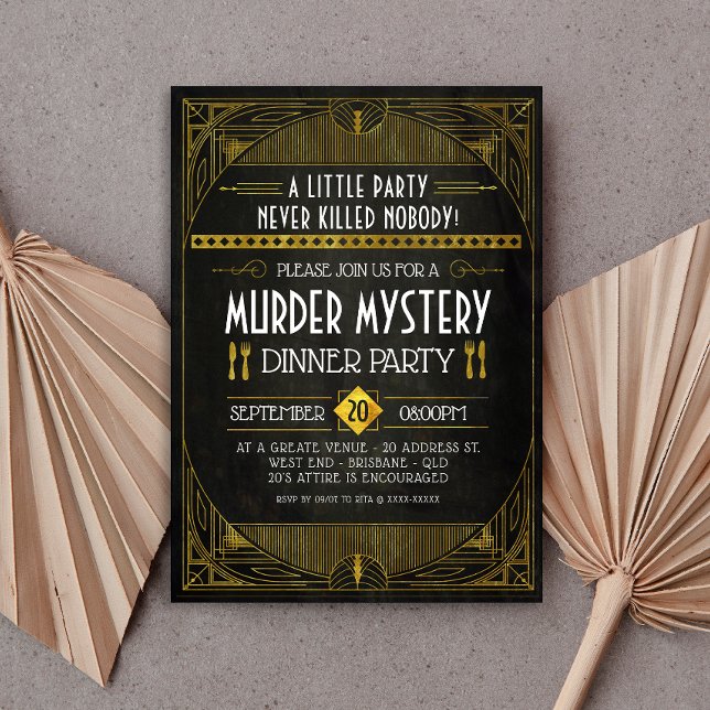 Mord Mystery Dinner Party Einladung (Von Creator hochgeladen)