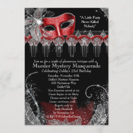 Mord Mystery Masquerade Einladung