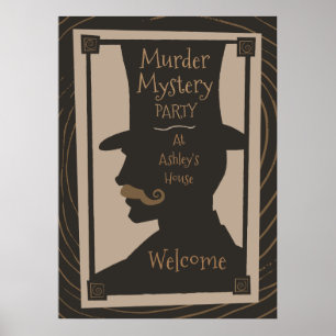 Mord Mystery Party - Begrüßungspult Poster