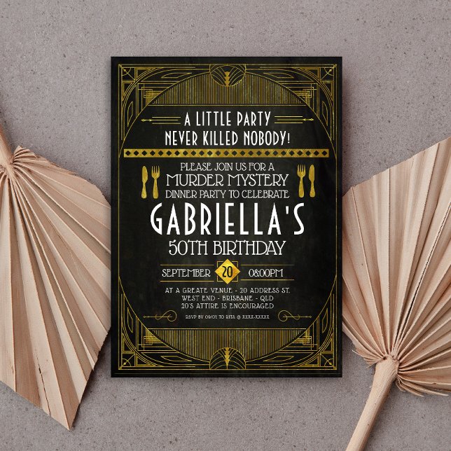 Mord Mystery Party Geburtstag Einladung (Von Creator hochgeladen)