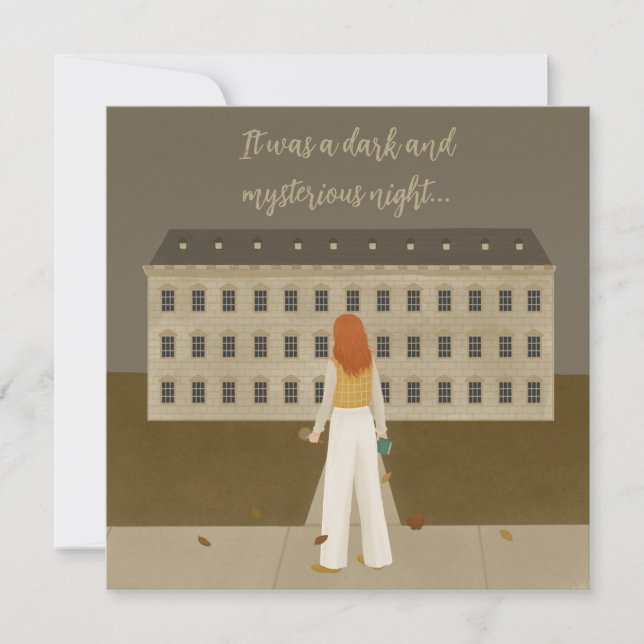 Mord Mystery Themed Party Einladung (Vorderseite)