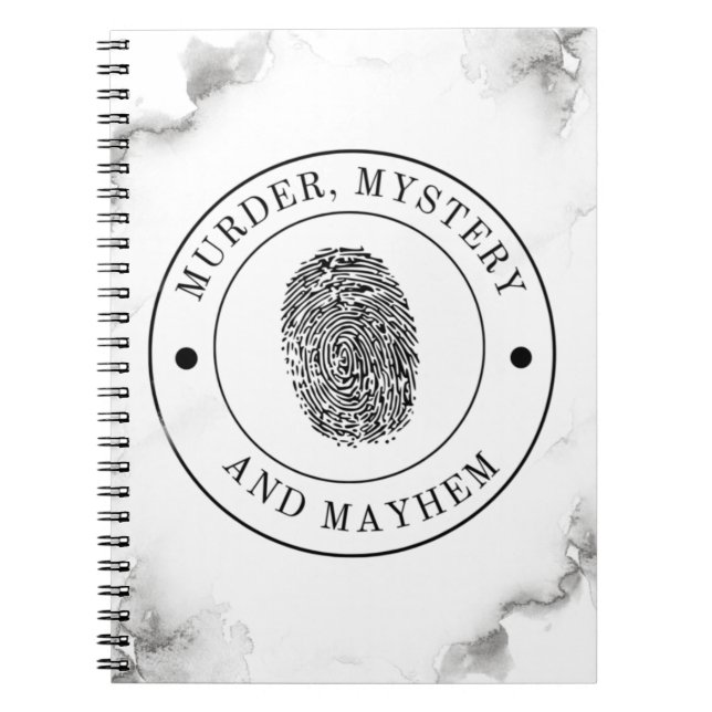 Mord Mystery und Mayhem Notizblock (Vorderseite)