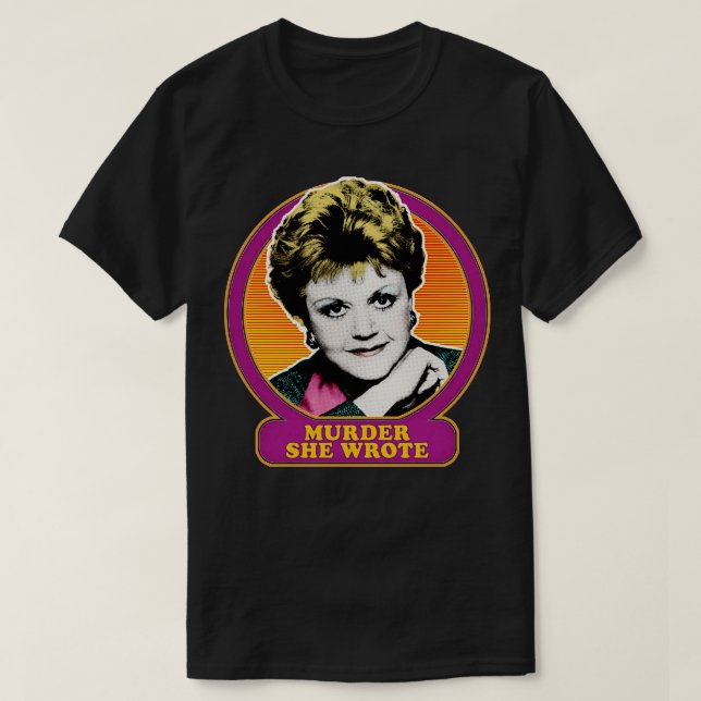 Mord Sie schrieb 80er Retro TV Design T-Shirt (Design vorne)