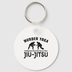 Mord Yoga Lustiges Jiu-Jitsu Innerer Frieden Ringe Schlüsselanhänger
