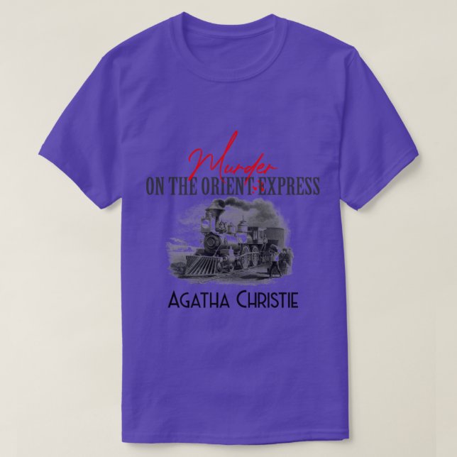 Morde an der Orient Express Agatha Christie T-Shirt (Design vorne)