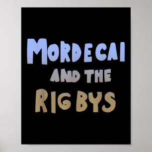 Mordecai und der Rigbys Ringer Y2k Retro T - Shirt Poster