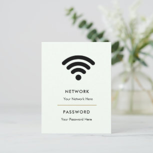 Morden Business Wifi-Netzwerk-Sockel Postkarte