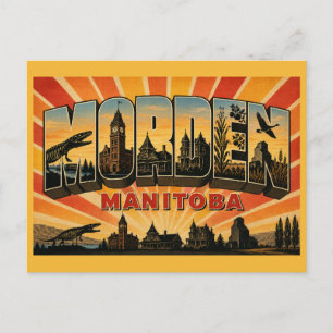 Morden Manitoba Festival Stadt Postkarte