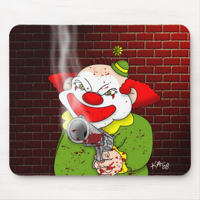Mörder-Clown-Mauspad Mousepad (Vorne)