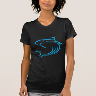 Mörder-Haifisch im Swish, der Art zeichnet T-Shirt