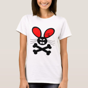 Mörder-Kaninchen-Cartoon T-Shirt