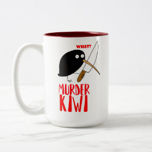 Mörder Kiwi Zweifarbige Tasse