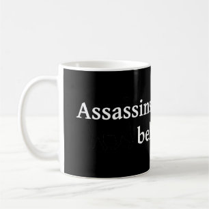 Mörder tun es von hinten kaffeetasse