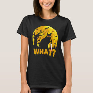 Mörderische Katze mit Messer Halloween-Katze Geis T-Shirt