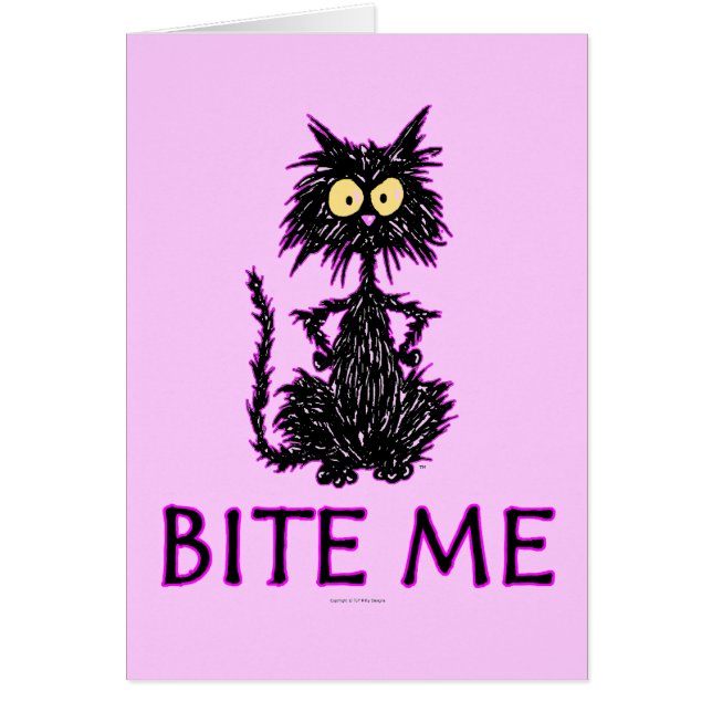 Mordez-moi ! Conceptions de cadeau de chat (Devant)