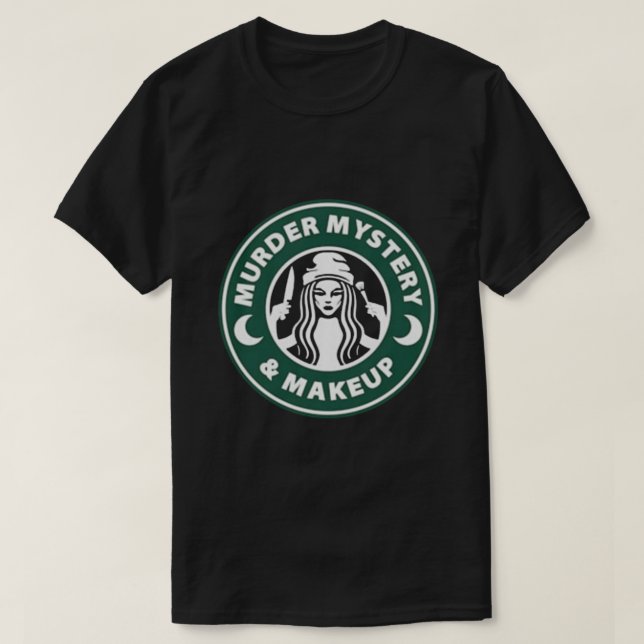 Mordgeheimnis und Makeup T-Shirt (Design vorne)