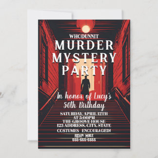 Mordmysterium für Whirlpool-Detektiv Dinner Party Einladung