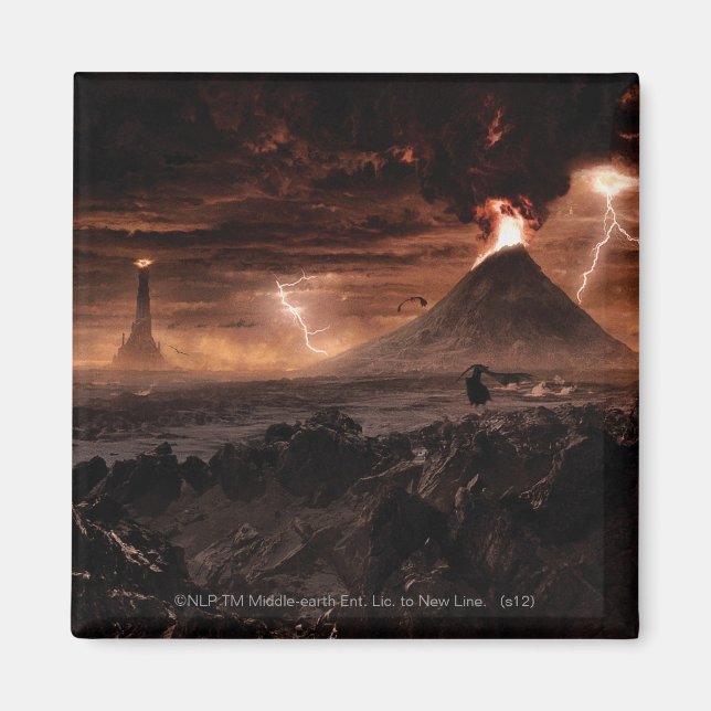 Mordor Lightning Storm Magnet (Vorne)