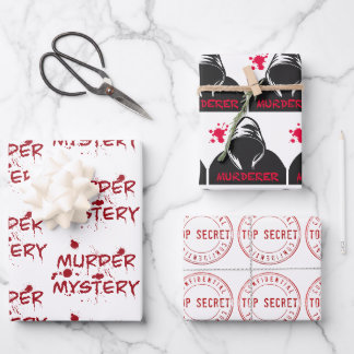 Mordverbrechen Fan von Kaltfall-Blutverpackung Geschenkpapier Set