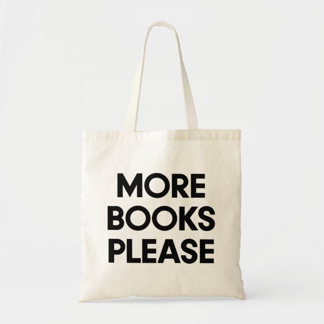 More books please Book lover Tragetasche (Vorne)
