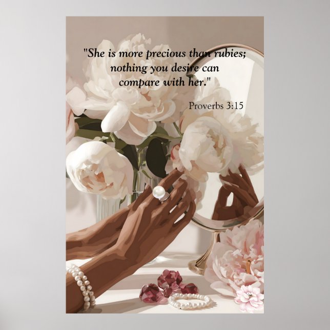 “More Precious Than Rubies " Poster (Vorne)