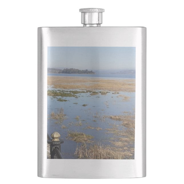 Morecambe Bay High Tide Classic Flask Flachmann (Vorderseite)
