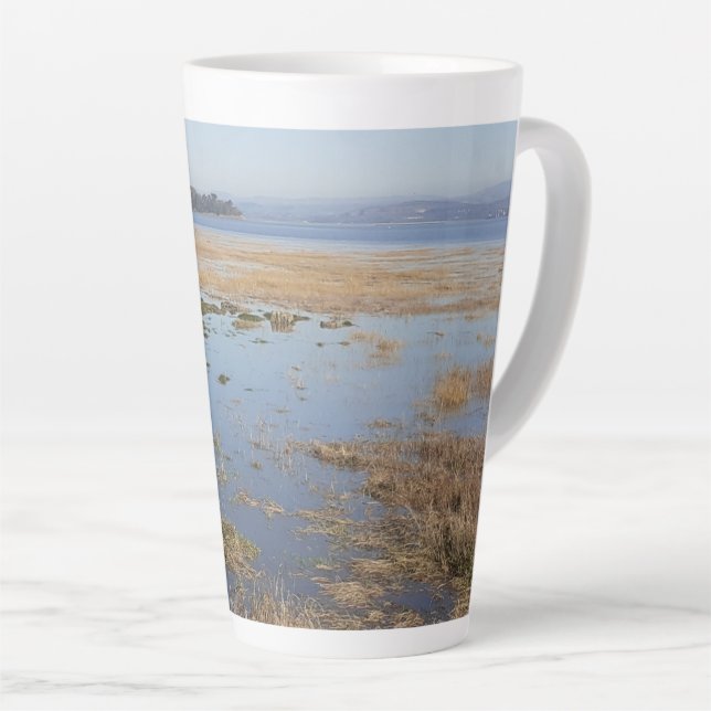 Morecambe Bay High Tide Latte Tasse (Rechte Ecke)