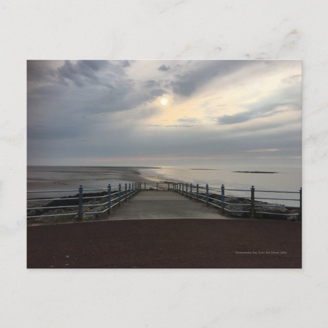 Morecambe Bay von Stone Jetty Postkarte (Vorderseite)