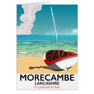 Morecambe, Lancashire poster de voyage en bord de 