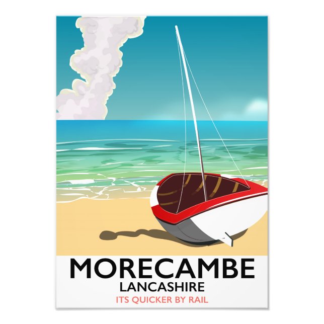 Morecambe, Lancashire Seaside Poster (Vorne)