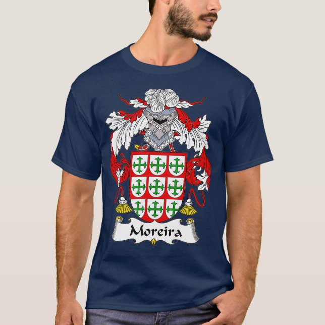 Moreira Coat of Arms Familienwappen T-Shirt (Vorderseite)