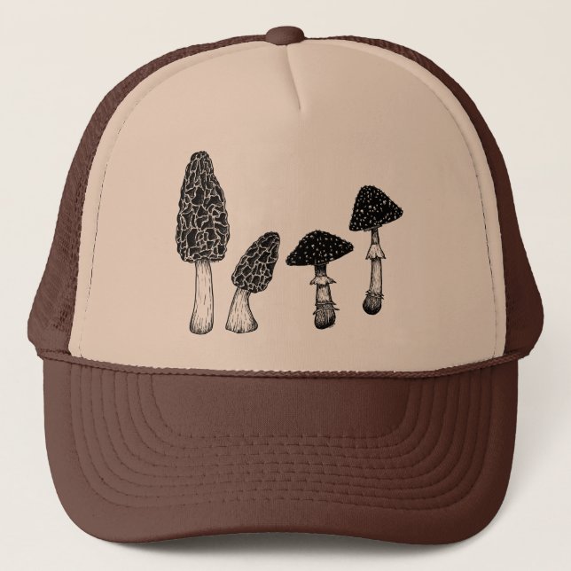 Morel & Amanita Trucker Hat Truckerkappe (Vorderseite)