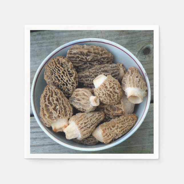 Morel Mushrooms Serviette (Vorderseite)